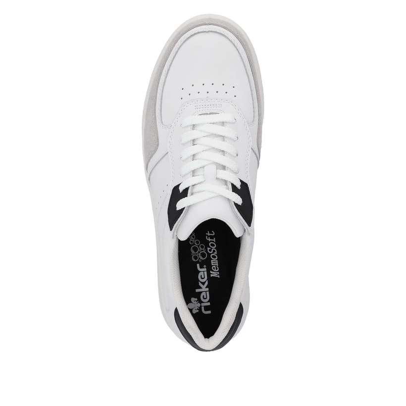 Rieker Artikelnummer B7806-80 Rieker Herren Sneaker Low reinweiß Sonderangebote
