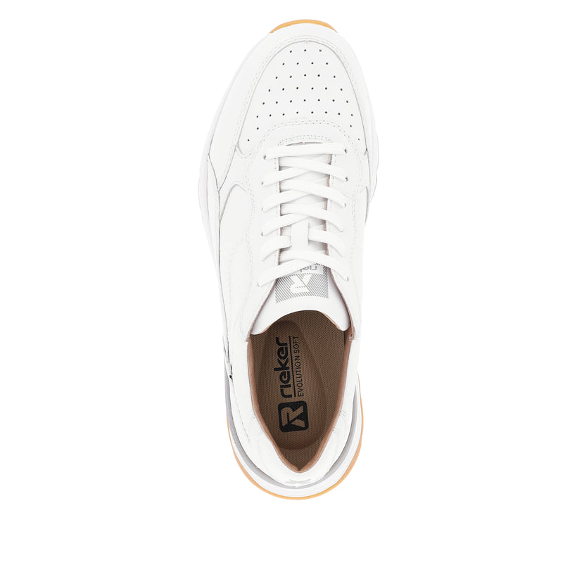 Rieker Artikelnummer U0901-80 Rieker Herren Sneaker Low swan white Riesige Ersparnisse