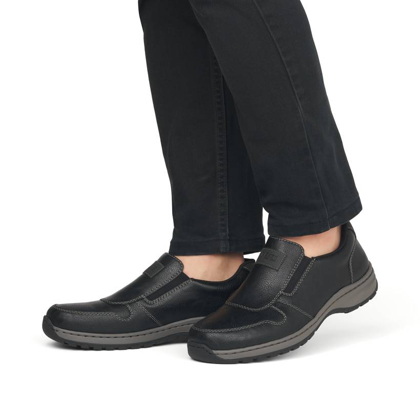 Rieker Artikelnummer 03355-00 Rieker Herren Slipper graphitschwarz Wochenangebot