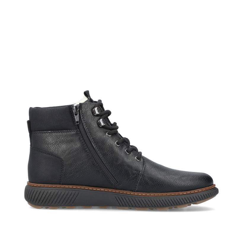 Rieker Artikelnummer B3342-00 Rieker Herren Schnürstiefel mitternachtsschwarz Kostenlose Rückgabe