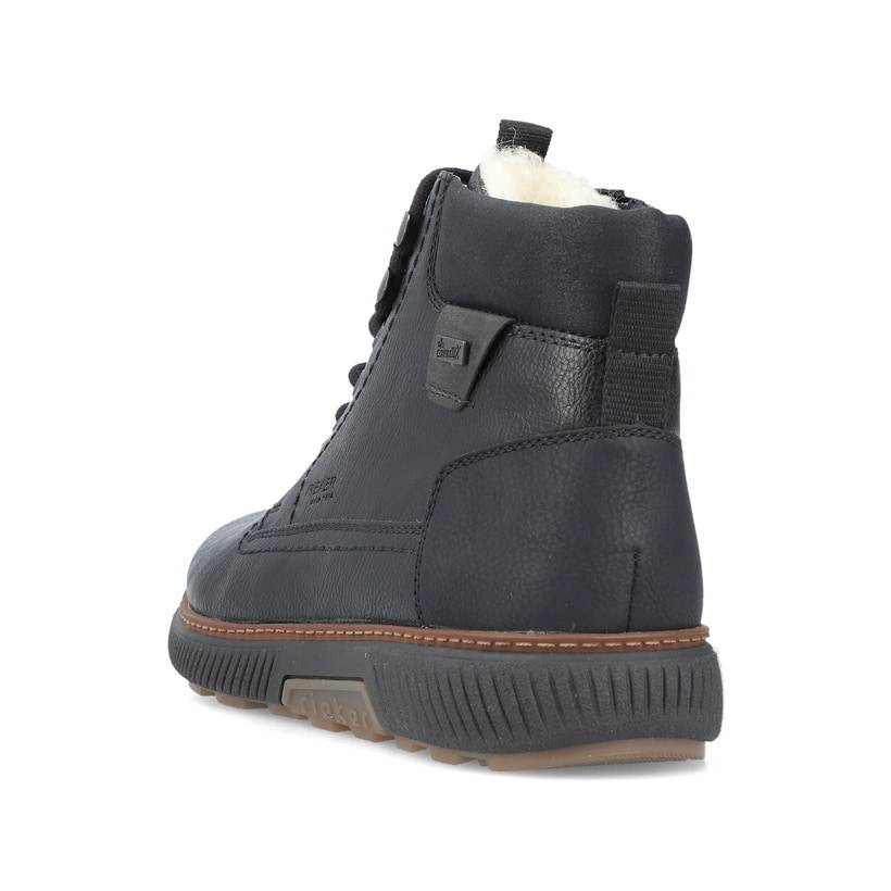 Rieker Artikelnummer B3342-00 Rieker Herren Schnürstiefel mitternachtsschwarz Kostenlose Rückgabe