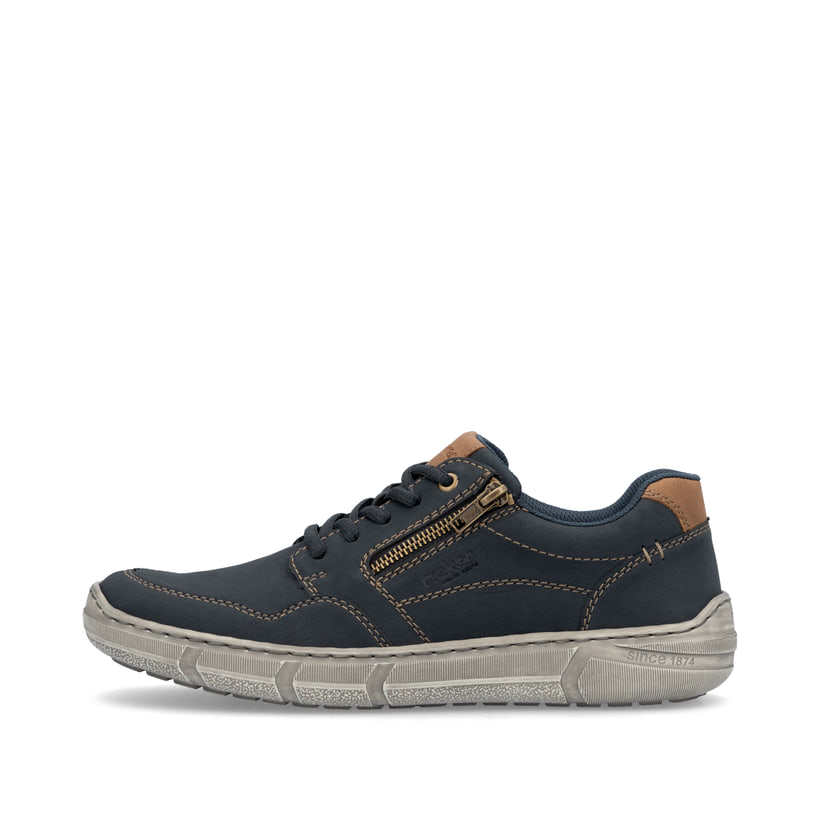 Rieker Artikelnummer 04003-14 Rieker Herren Schnürschuhe stahlblau