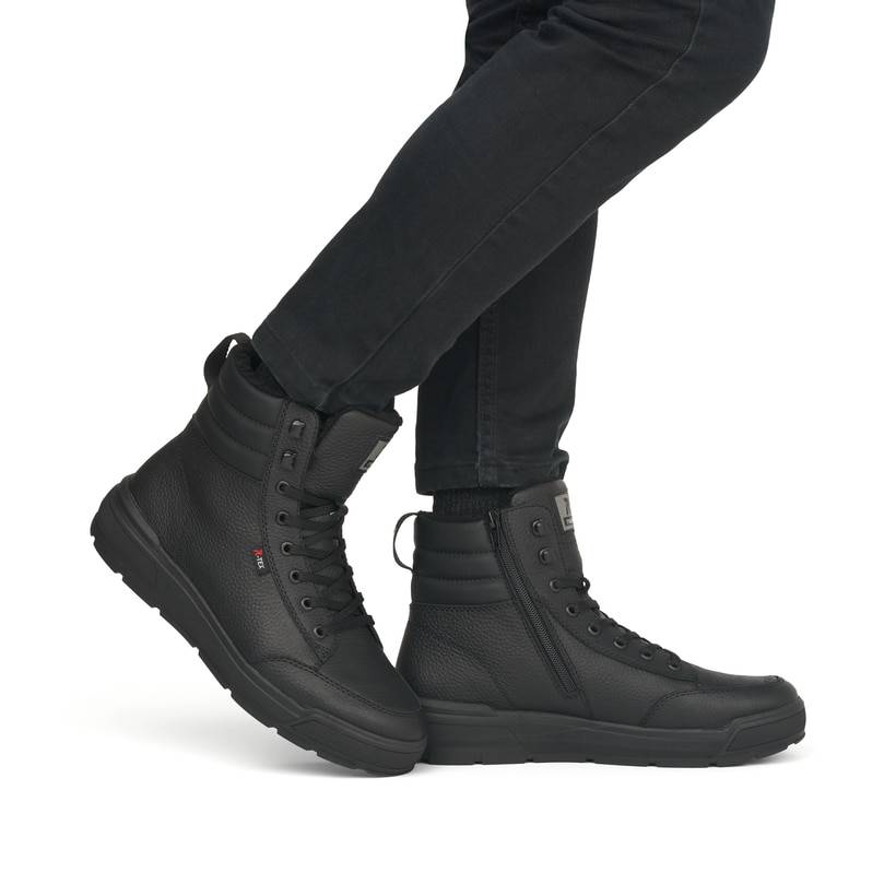 Rieker Artikelnummer U0071-01 Rieker Herren Sneaker High graphitschwarz Bis zu 60% Rabatt