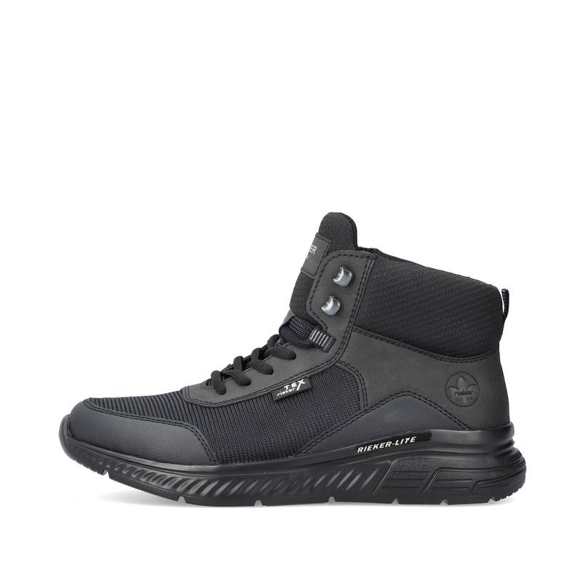 Rieker Artikelnummer B6440-00 Rieker Herren Schnürschuhe asphaltschwarz