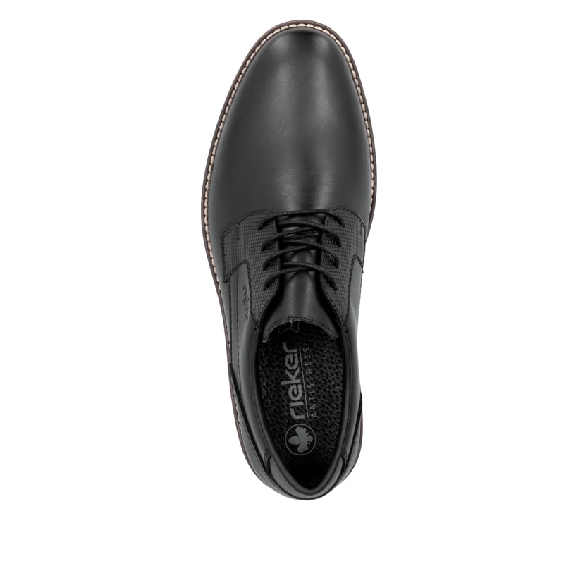 Rieker Artikelnummer 13523-00 Rieker Herren Schnürschuhe nachtschwarz Kostenloser Versand international