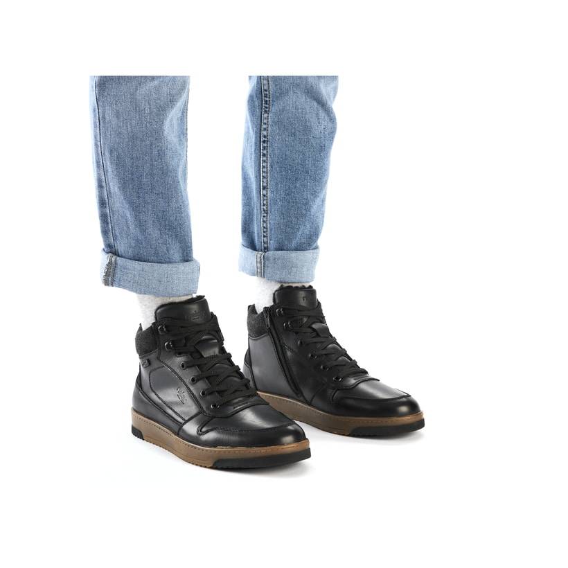 Rieker Artikelnummer 17530-00 Rieker Herren Sneaker High urbanschwarz Fabrikladen