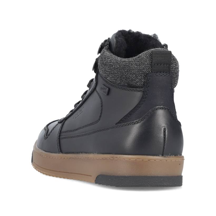 Rieker Artikelnummer 17530-00 Rieker Herren Sneaker High urbanschwarz Fabrikladen