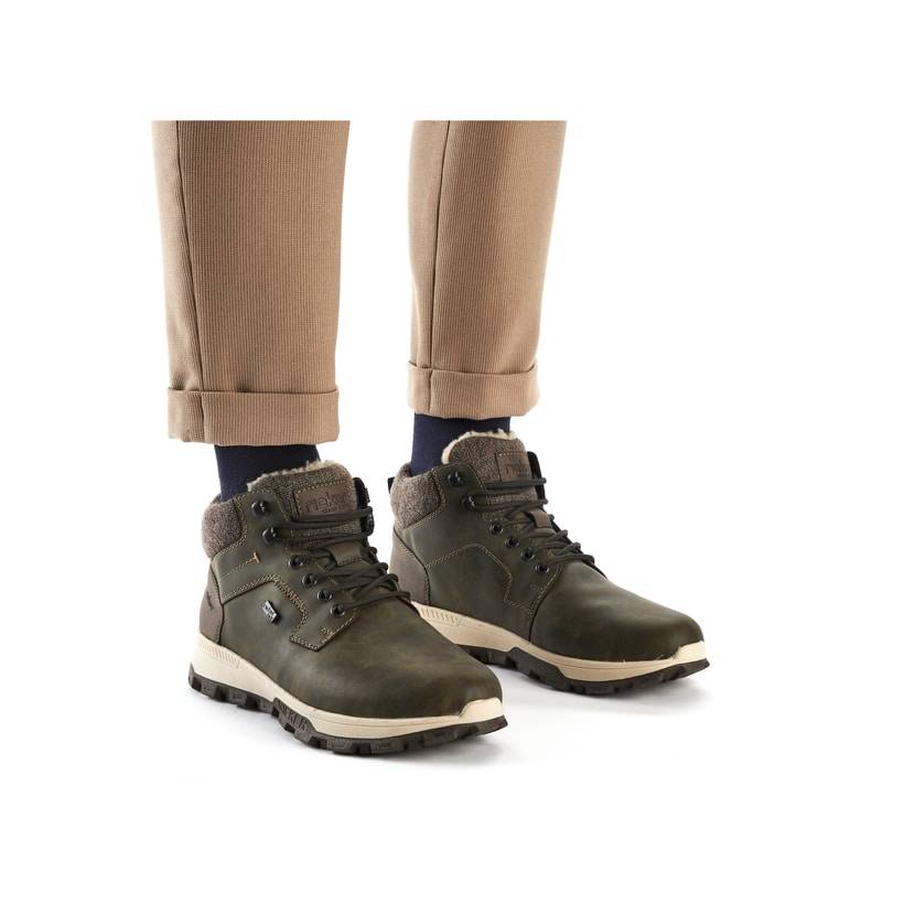 Rieker Artikelnummer 35538-54 Rieker Herren Schnürstiefel schilfgrün Speichern exportieren
