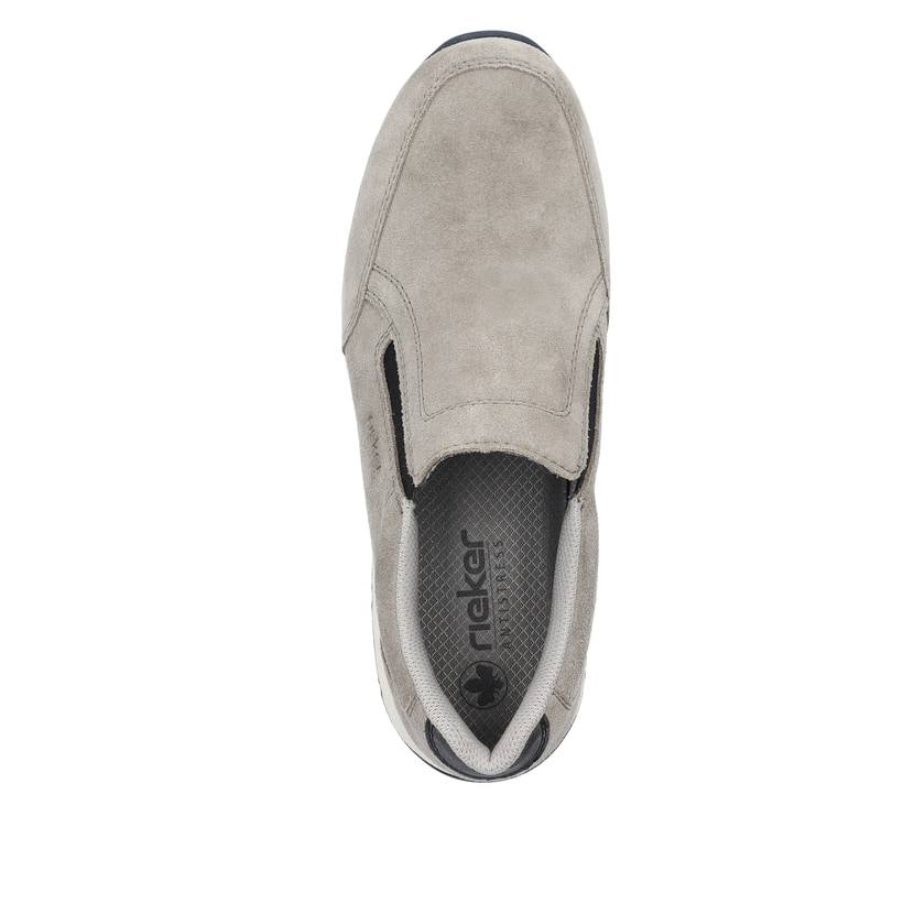 Rieker Artikelnummer B0750-42 Rieker Herren Slipper hellgrau 50% Rabatt für begrenzte Zeit