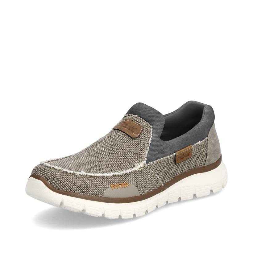 Rieker Artikelnummer B6651-64 Rieker Herren Slipper beige-grau Rabatte dieses Monats