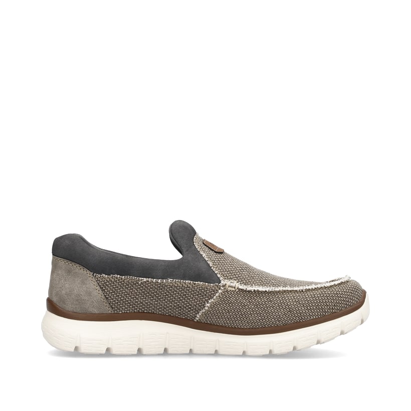 Rieker Artikelnummer B6651-64 Rieker Herren Slipper beige-grau Rabatte dieses Monats