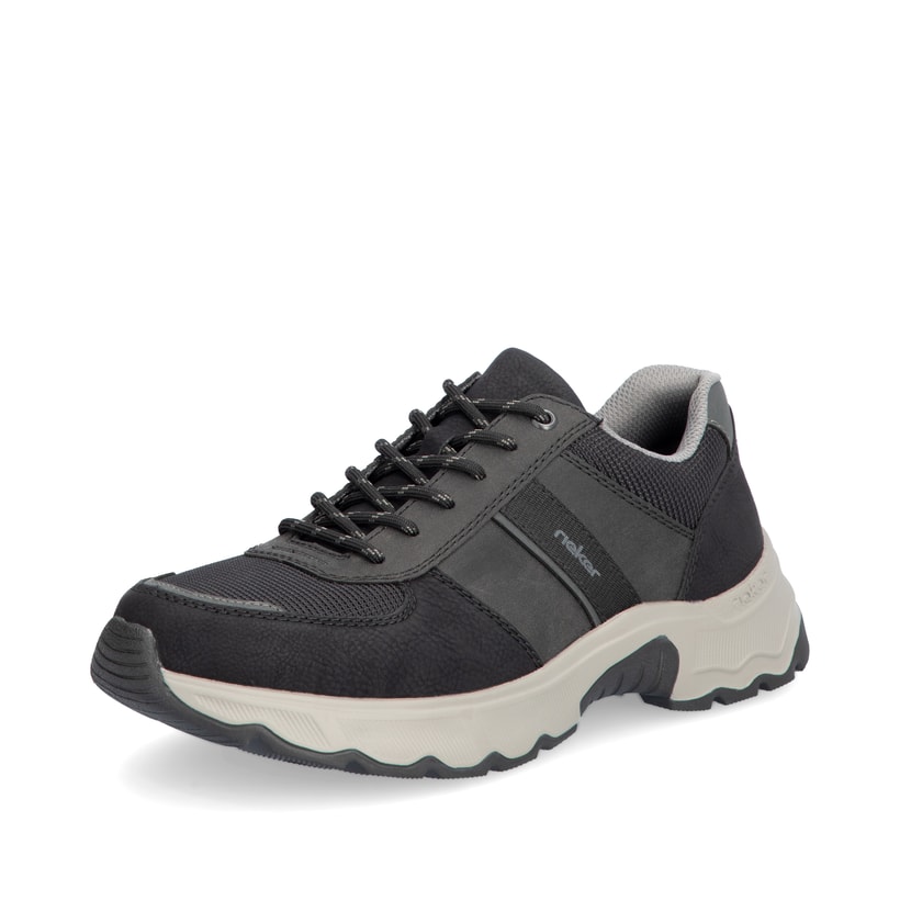 Rieker Artikelnummer 11401-00 Rieker Herren Schnürschuhe asphaltschwarz Outlet