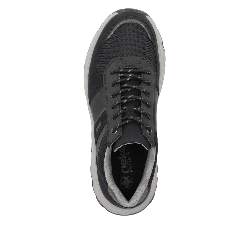Rieker Artikelnummer 11401-00 Rieker Herren Schnürschuhe asphaltschwarz Outlet