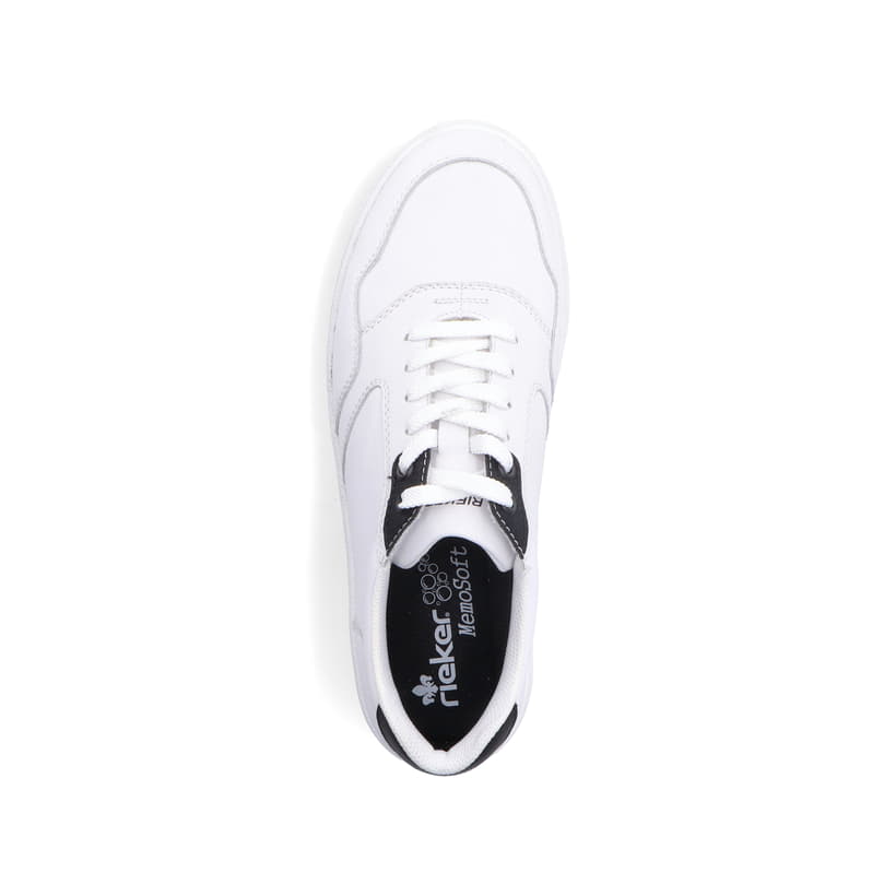 Rieker Artikelnummer B7801-80 Rieker Herren Sneaker Low reinweiß Schlussverkauf
