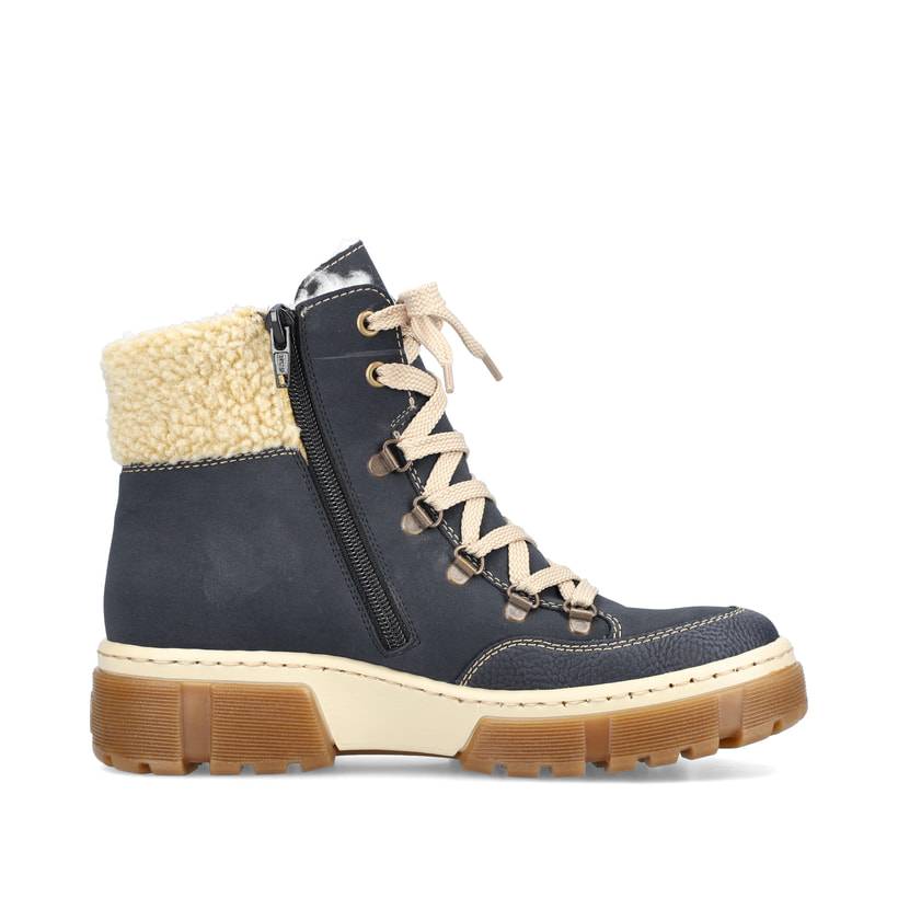 Rieker Artikelnummer X8638-14 Rieker Damen Schnürstiefel pazifikblau Blitzverkäufe