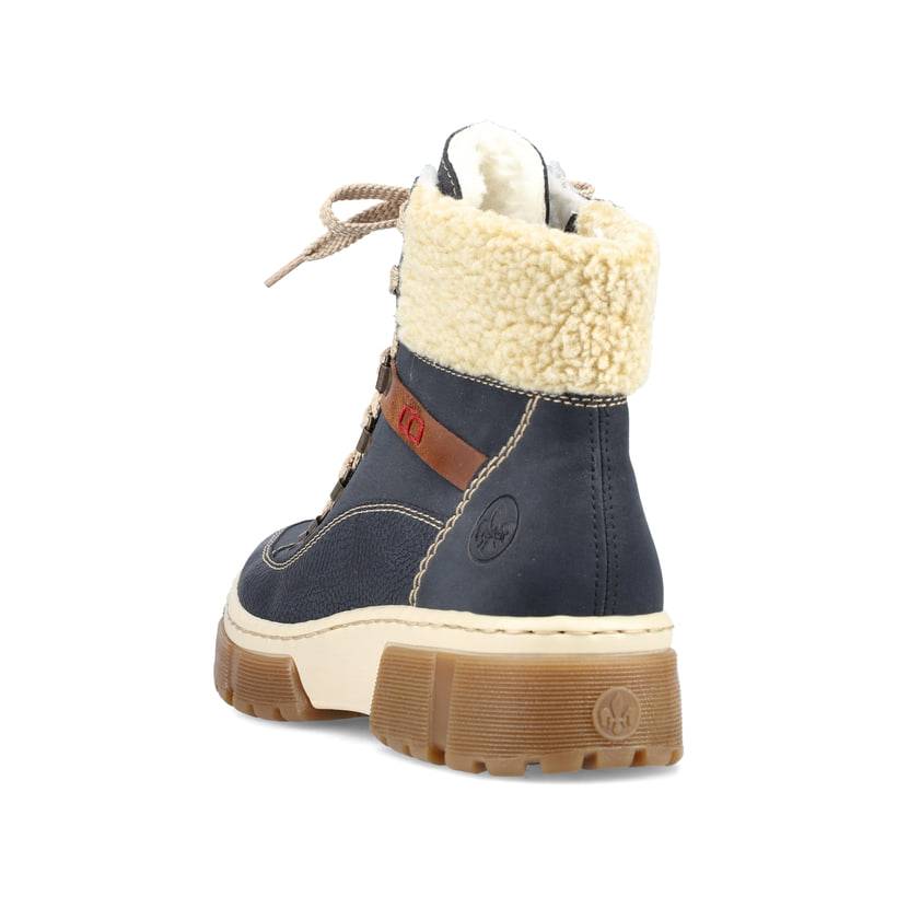 Rieker Artikelnummer X8638-14 Rieker Damen Schnürstiefel pazifikblau Blitzverkäufe
