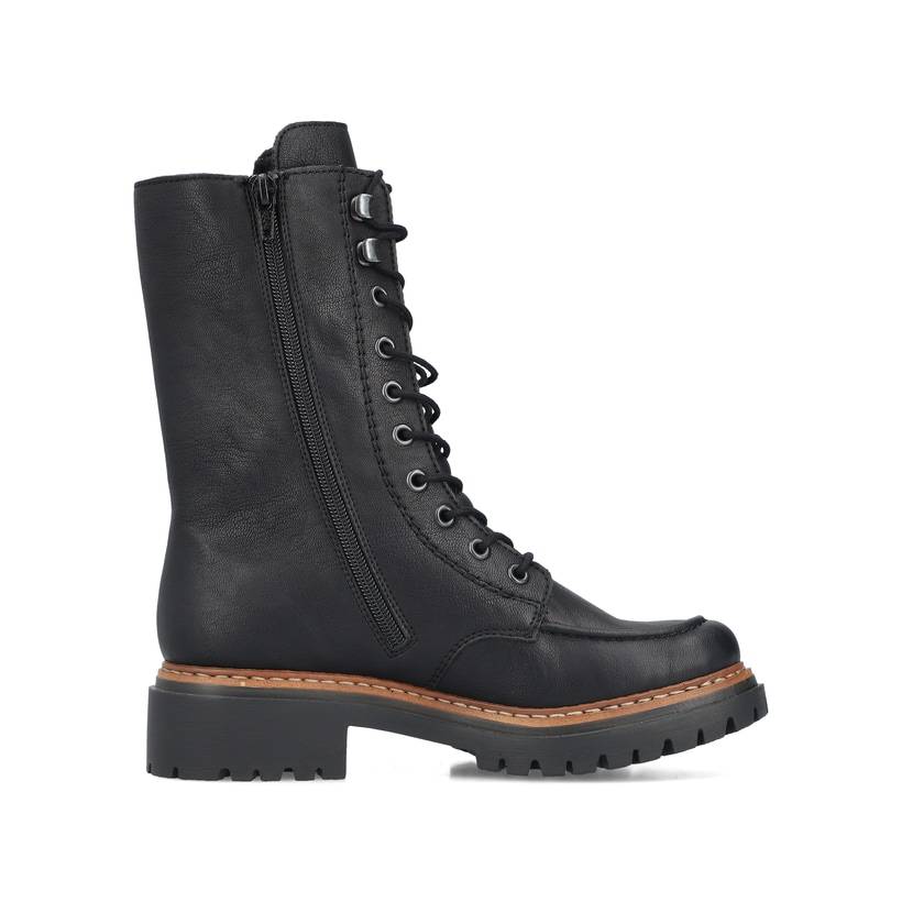 Rieker Artikelnummer 72616-00 Rieker Damen Biker Boots asphaltschwarz Limitierter Zeitrabatt