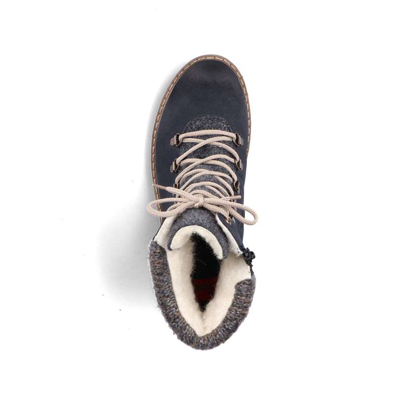 Rieker Artikelnummer Y9131-14 Rieker Damen Schnürstiefel dunkelblau Rabatt