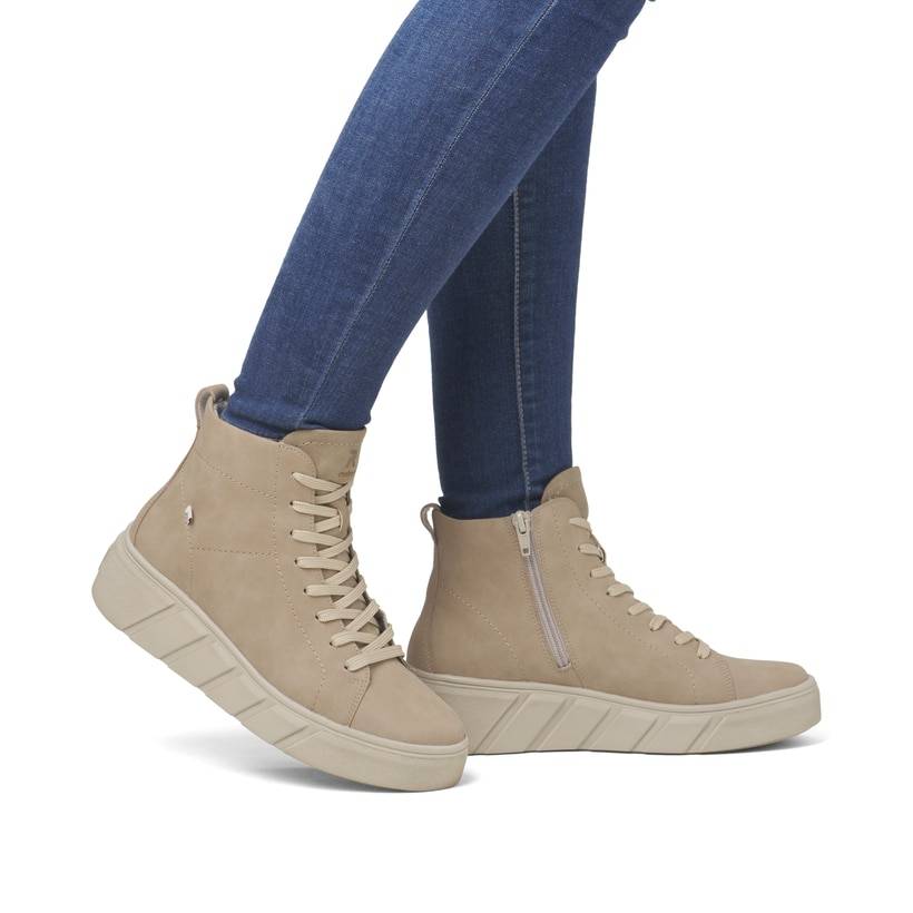 Rieker Artikelnummer W0561-20 Rieker Damen Sneaker High lehmbeige Günstig kaufen