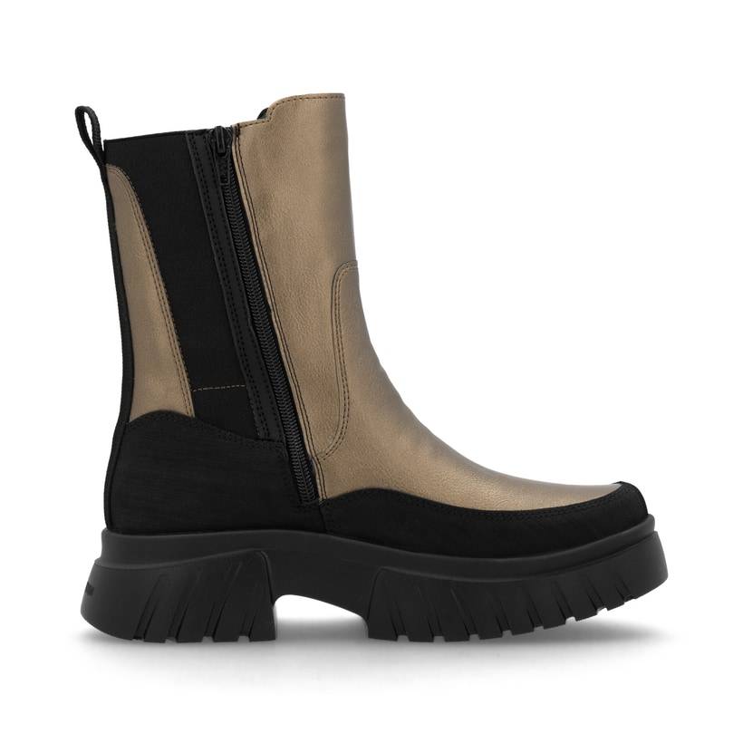 Rieker Artikelnummer W1872-90 Rieker Damen Chelsea Boots bronze-schwarz Großer Ausverkauf