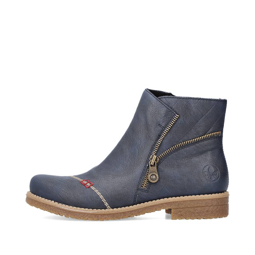 Rieker Artikelnummer 73571-14 Rieker Damen Kurzstiefel marineblau Begrenztes Angebot