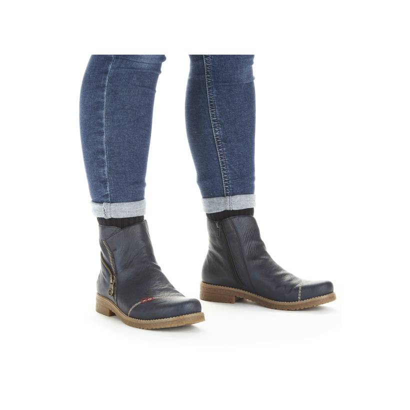 Rieker Artikelnummer 73571-14 Rieker Damen Kurzstiefel marineblau Begrenztes Angebot