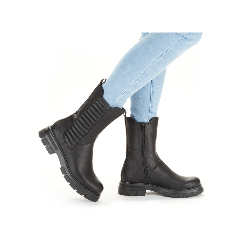 Rieker Artikelnummer Z9181-00 Rieker Damen Chelsea Boots tiefschwarz Online Shopping