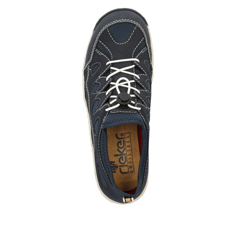 Rieker Artikelnummer L0551-14 Rieker Damen Slipper stahlblau Cyber Monday