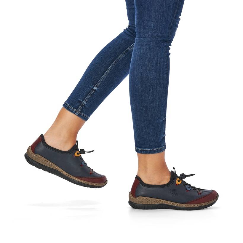 Rieker Artikelnummer N3271-35 Rieker Damen Slipper azurblau Weihnachtsangebot