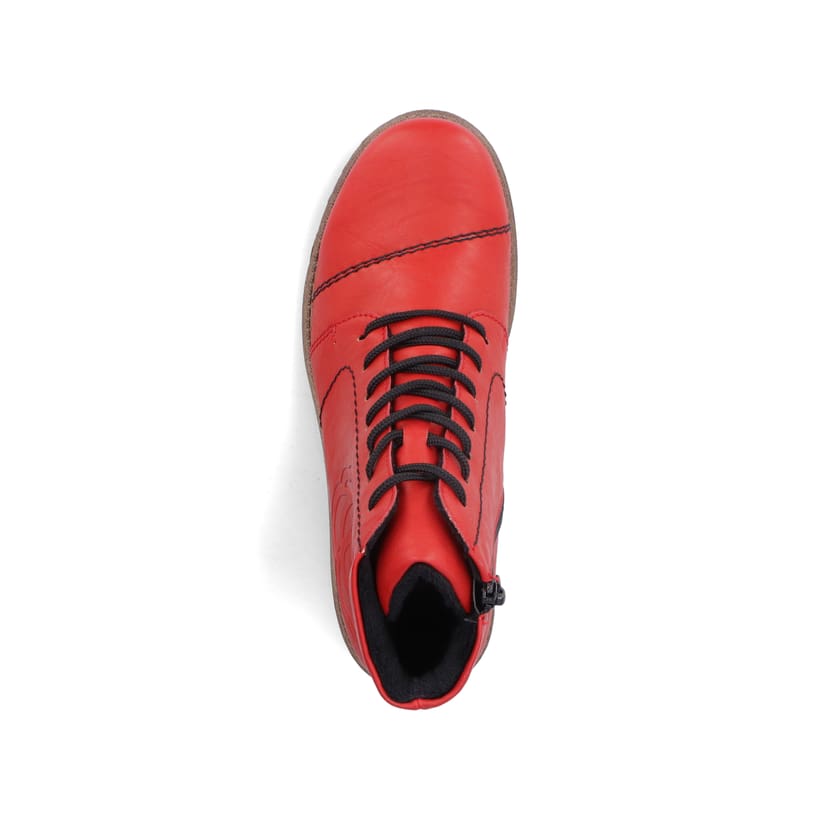 Rieker Artikelnummer 73504-33 Rieker Damen Schnürstiefel erdbeerrot Osterangebot