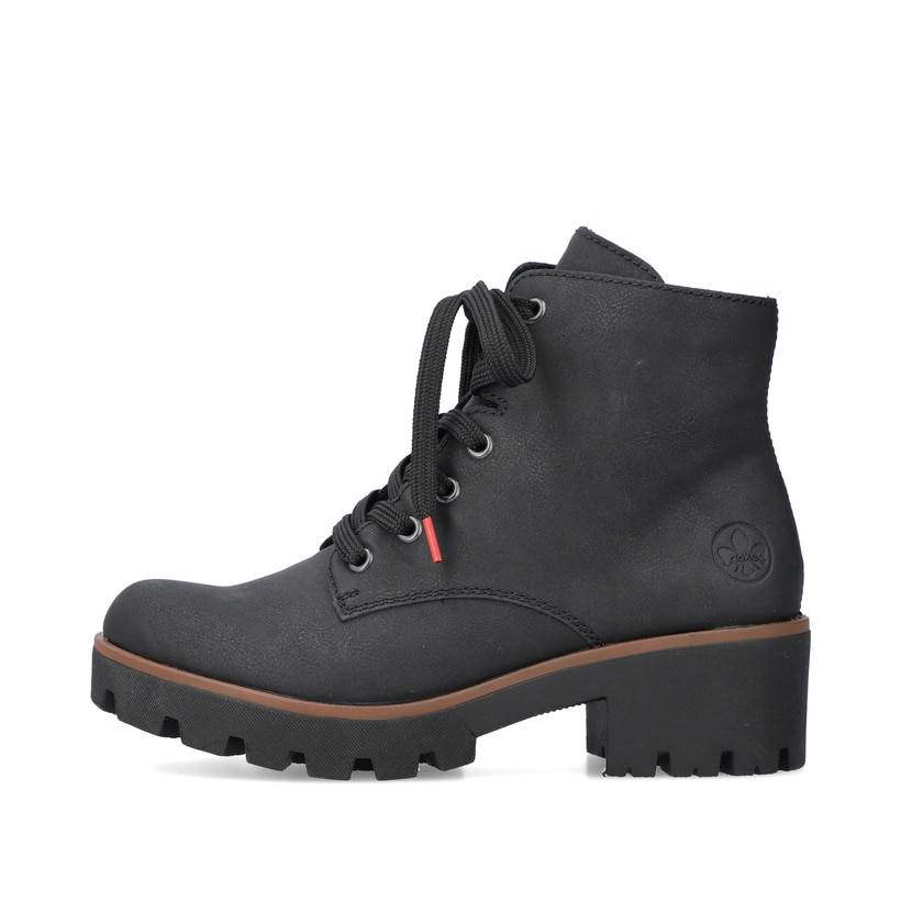 Rieker Artikelnummer 79240-00 Rieker Damen Schnürstiefel carbonschwarz