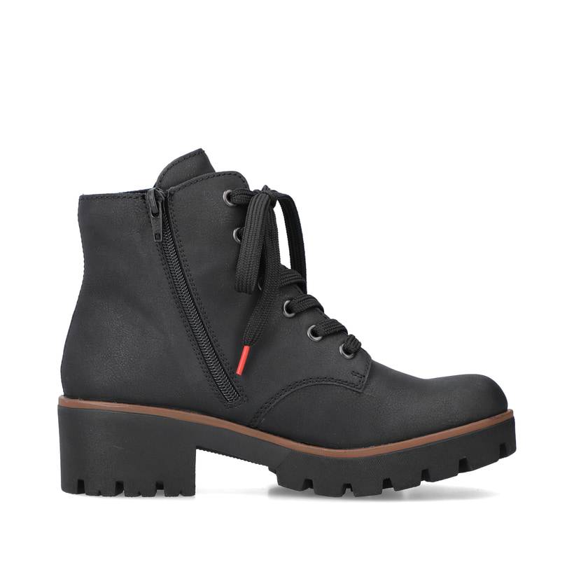 Rieker Artikelnummer 79240-00 Rieker Damen Schnürstiefel carbonschwarz Muttertagsangebot