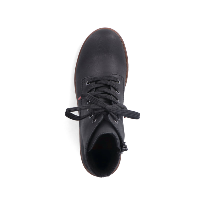 Rieker Artikelnummer 79240-00 Rieker Damen Schnürstiefel carbonschwarz Muttertagsangebot