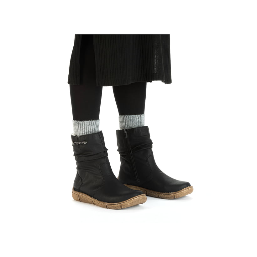 Rieker Artikelnummer Z3771-00 Rieker Damen Kurzstiefel nachtschwarz Valentinstagsangebot