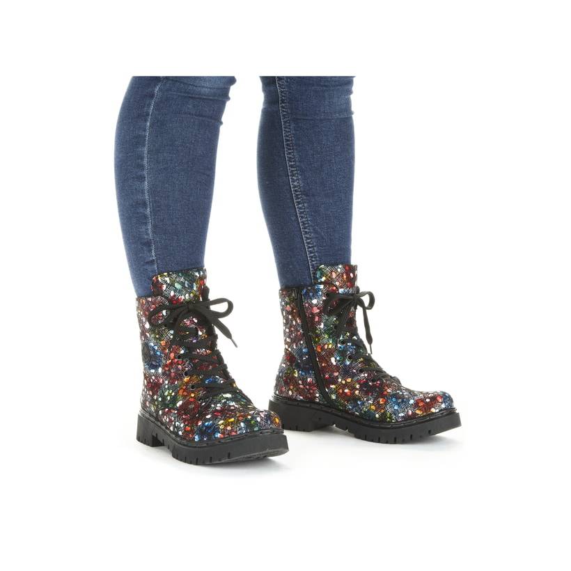 Rieker Artikelnummer Y2440-90 Rieker Damen Biker Boots bunt Lagerräumung