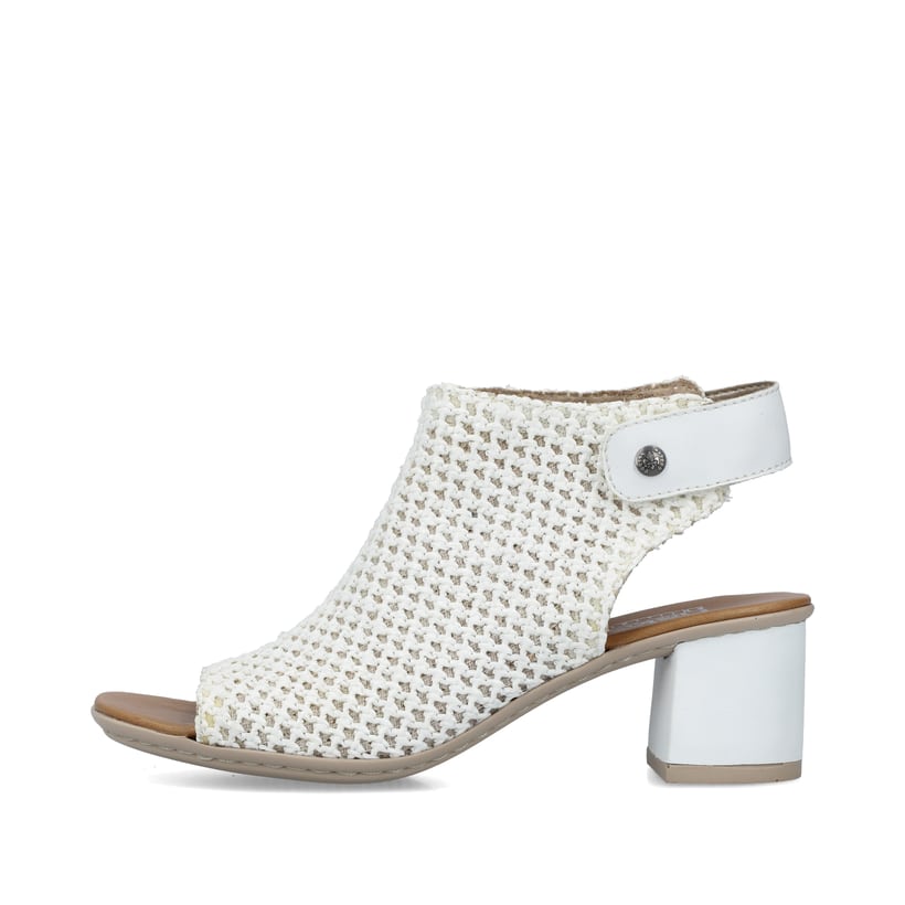 Rieker Artikelnummer 64772-80 Rieker Damen Riemchensandaletten kristallweiß Online Outlet