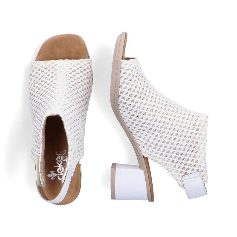 Rieker Artikelnummer 64772-80 Rieker Damen Riemchensandaletten kristallweiß Online Outlet