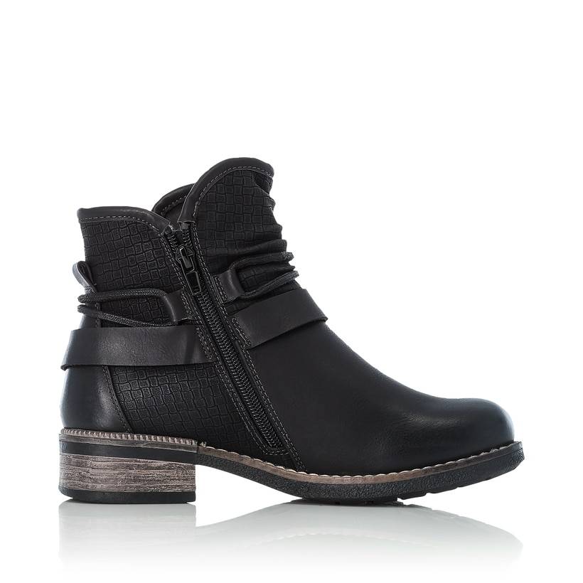Rieker Artikelnummer 94689-00 Rieker Damen Kurzstiefel nachtschwarz Räumungsverkauf