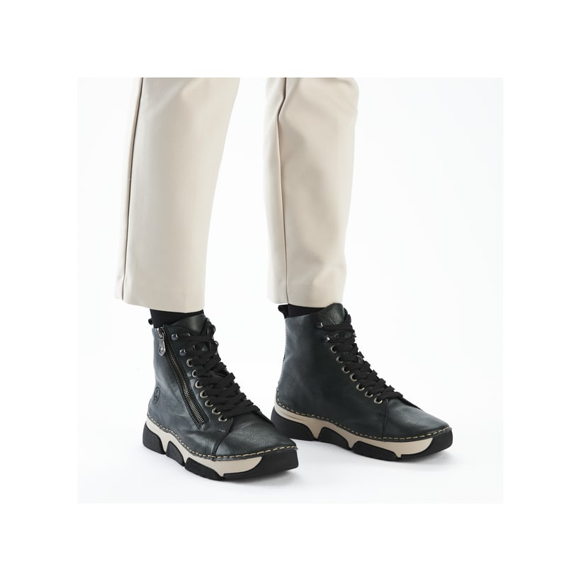 Rieker Artikelnummer 45920-54 Rieker Damen Schnürstiefel laubgrün Tägliche Deals