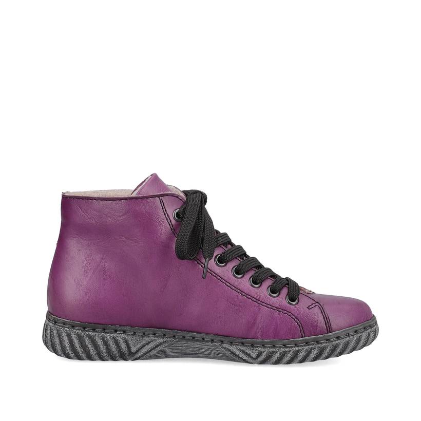Rieker Artikelnummer N0921-30 Rieker Damen Schnürstiefel aubergine-schwarz Sonderangebote
