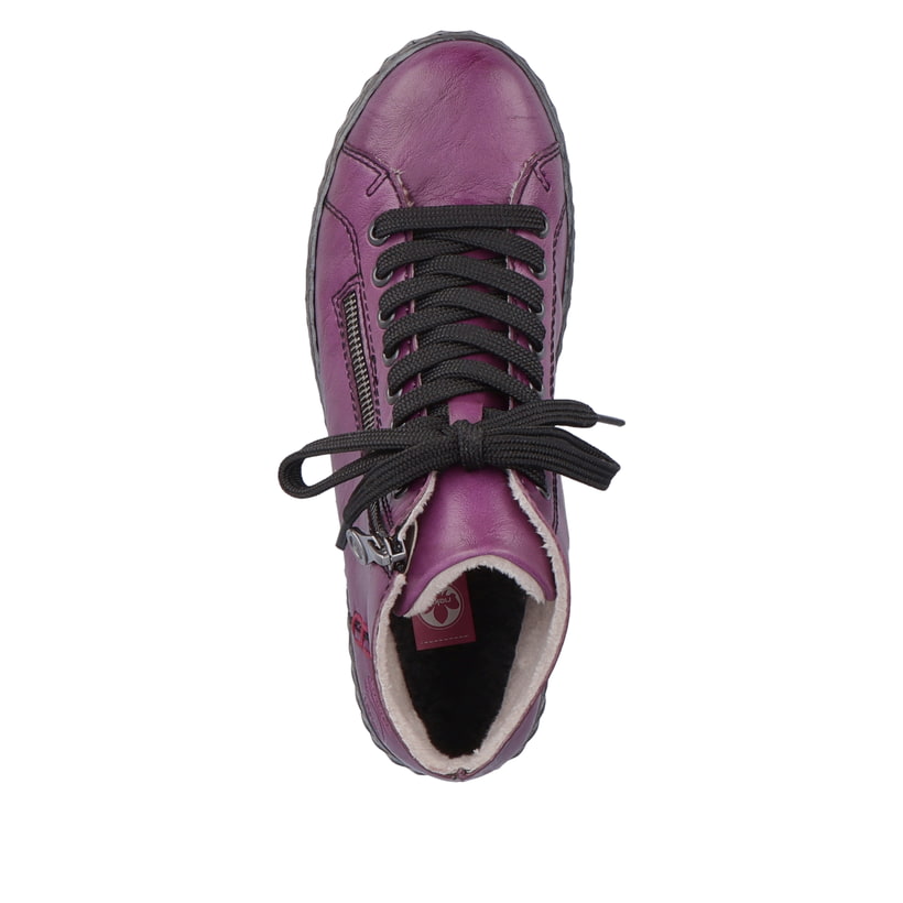 Rieker Artikelnummer N0921-30 Rieker Damen Schnürstiefel aubergine-schwarz Sonderangebote