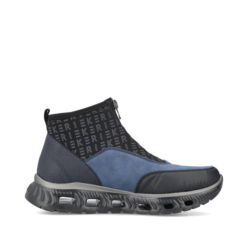 Rieker Artikelnummer M6052-00 Rieker Damen Sneaker High asphaltschwarz-ozeanblau Riesige Ersparnisse