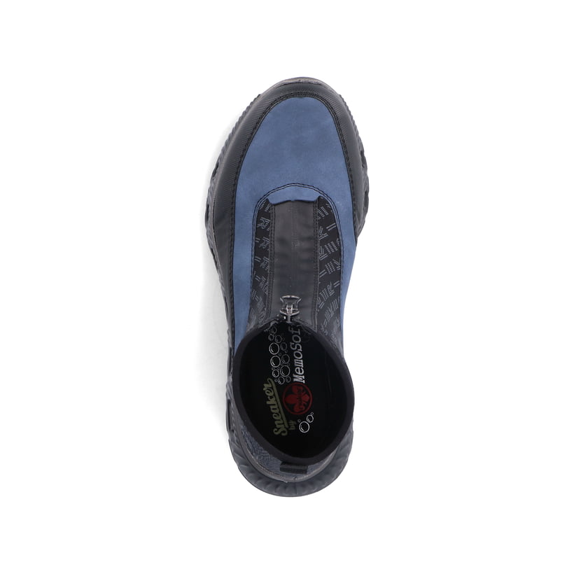Rieker Artikelnummer M6052-00 Rieker Damen Sneaker High asphaltschwarz-ozeanblau Riesige Ersparnisse