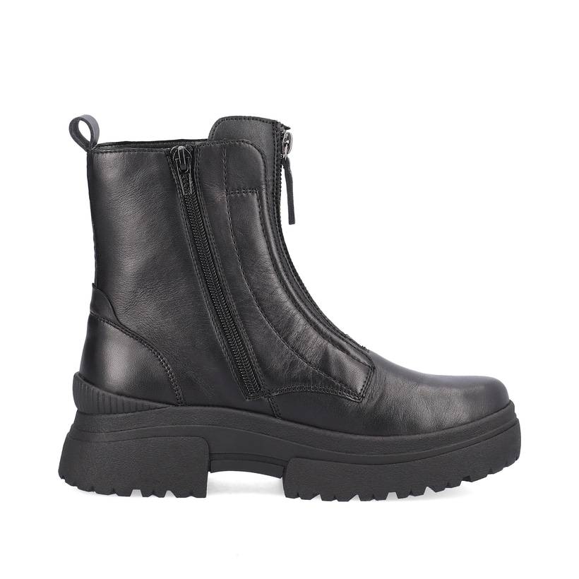 Rieker Artikelnummer W0375-00 Rieker Damen Kurzstiefel midnight black VIP-Rabatte