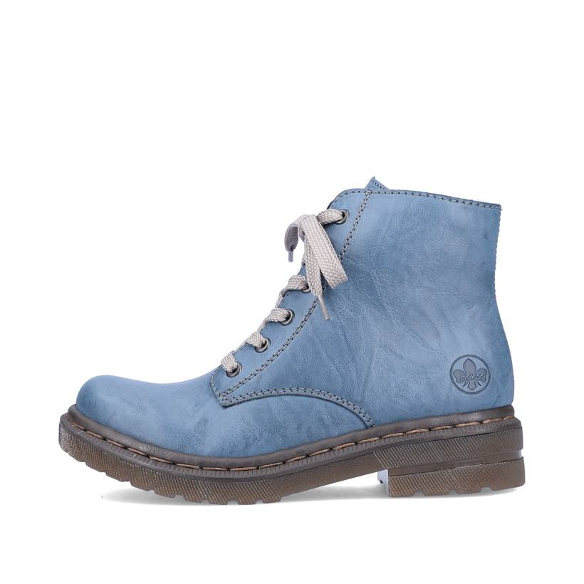 Rieker Artikelnummer 78240-14 Rieker Damen Schnürstiefel himmelblau