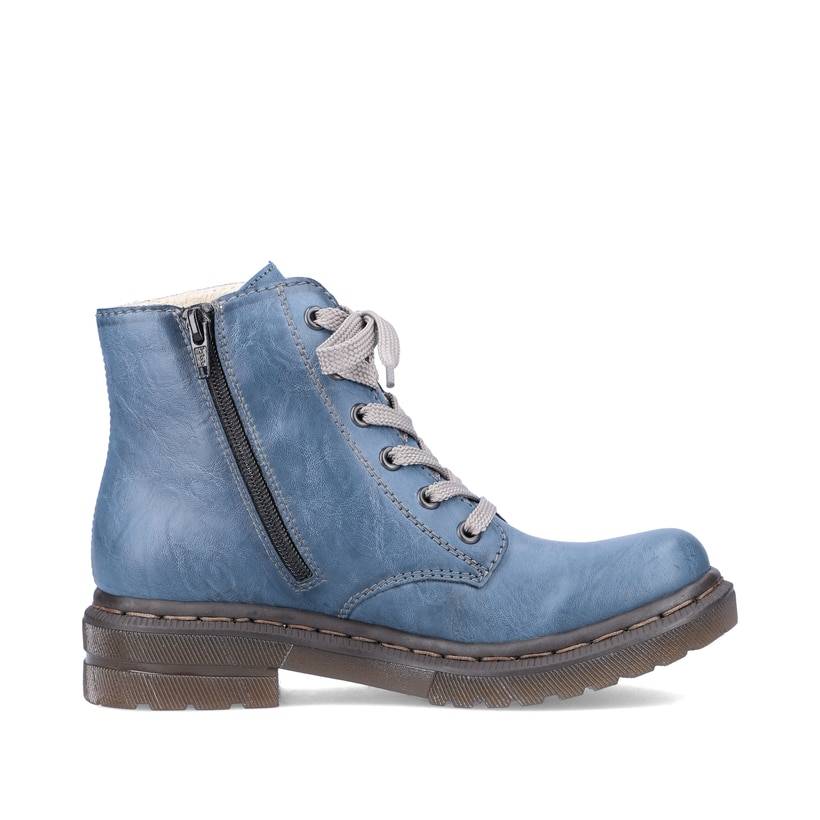 Rieker Artikelnummer 78240-14 Rieker Damen Schnürstiefel himmelblau Super Sparpreis