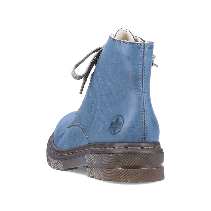Rieker Artikelnummer 78240-14 Rieker Damen Schnürstiefel himmelblau Super Sparpreis