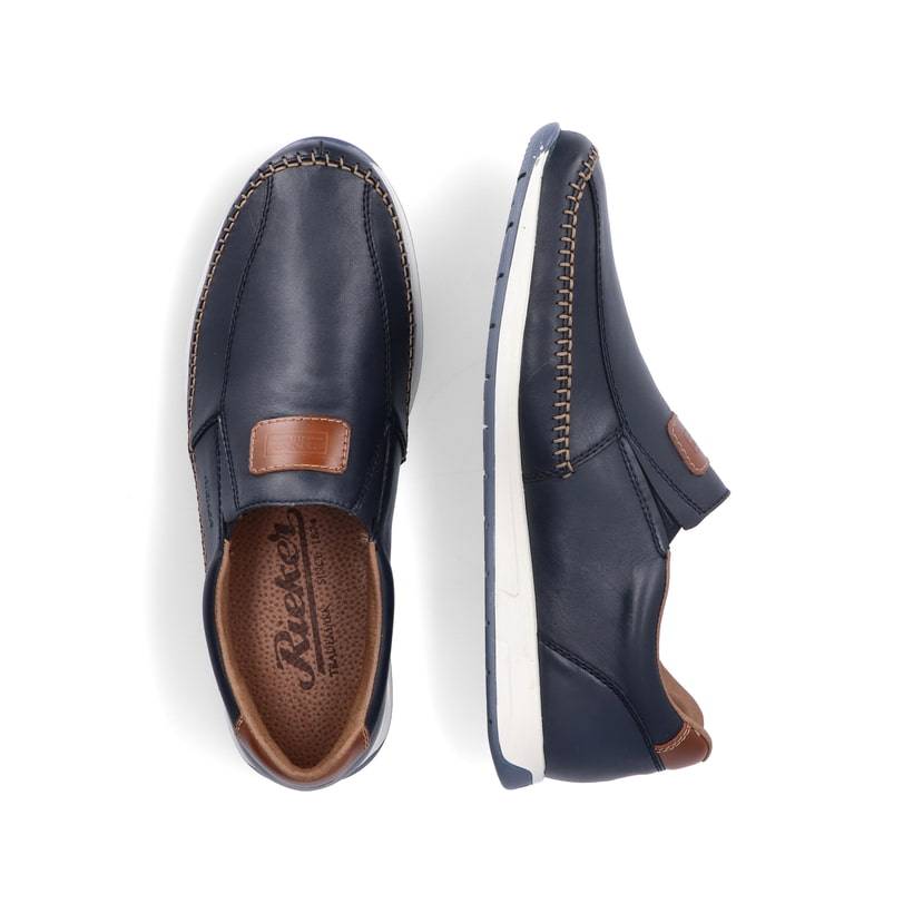 Rieker Artikelnummer 11962-14 Rieker Herren Slipper ozeanblau Letzte 2 Tage