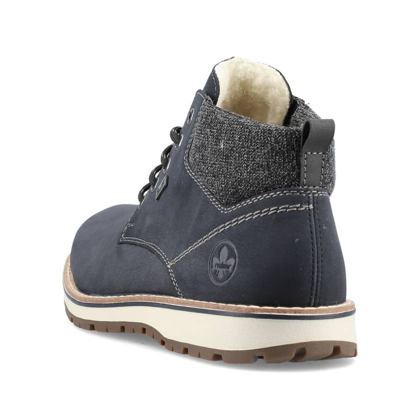 Rieker Artikelnummer 38419-16 Rieker Herren Schnürstiefel pazifikblau Zeitbegrenzte Promotion