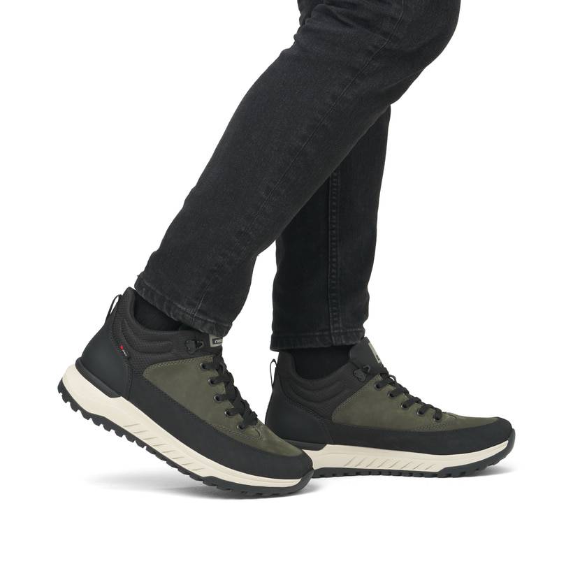 Rieker Artikelnummer U0173-54 Rieker Herren Schnürstiefel khaki-schwarz Bis zu 60% Rabatt